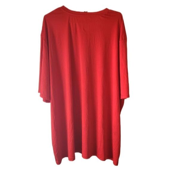 RD Player Wicking Men's Red Short Sleeve Athletic Shirt - Picture 2 of 3